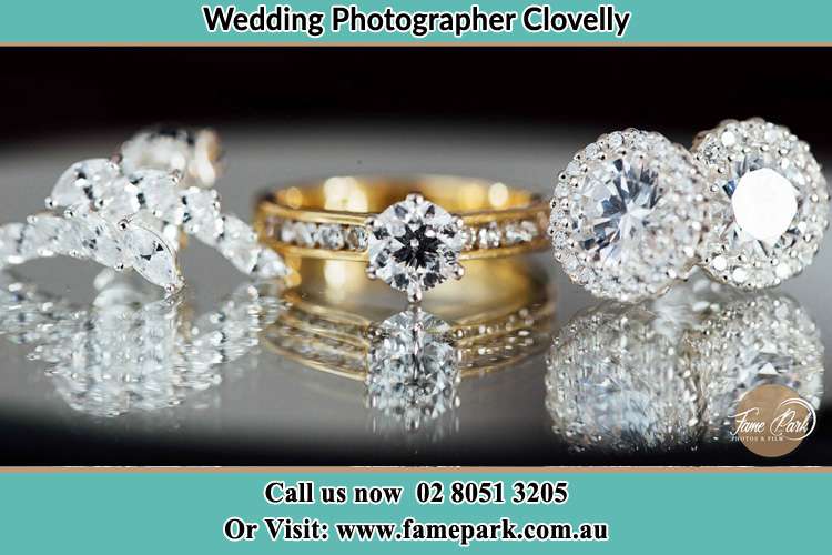 Photo of the Bride's cliff, ring and earrings Clovelly NSW 2031